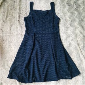 Mixt by Heidi Weisel fit and flare navy blue dress
